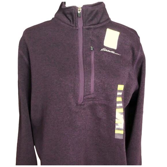 Eddie Bauer Other - Eddie Bauer Men’s MTR Radiator 1/2 Zip Purple Size large - NWOT